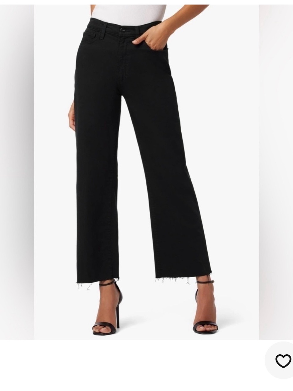 Joe's Jeans Maven  Wide-Leg Raw-Hem Jeans